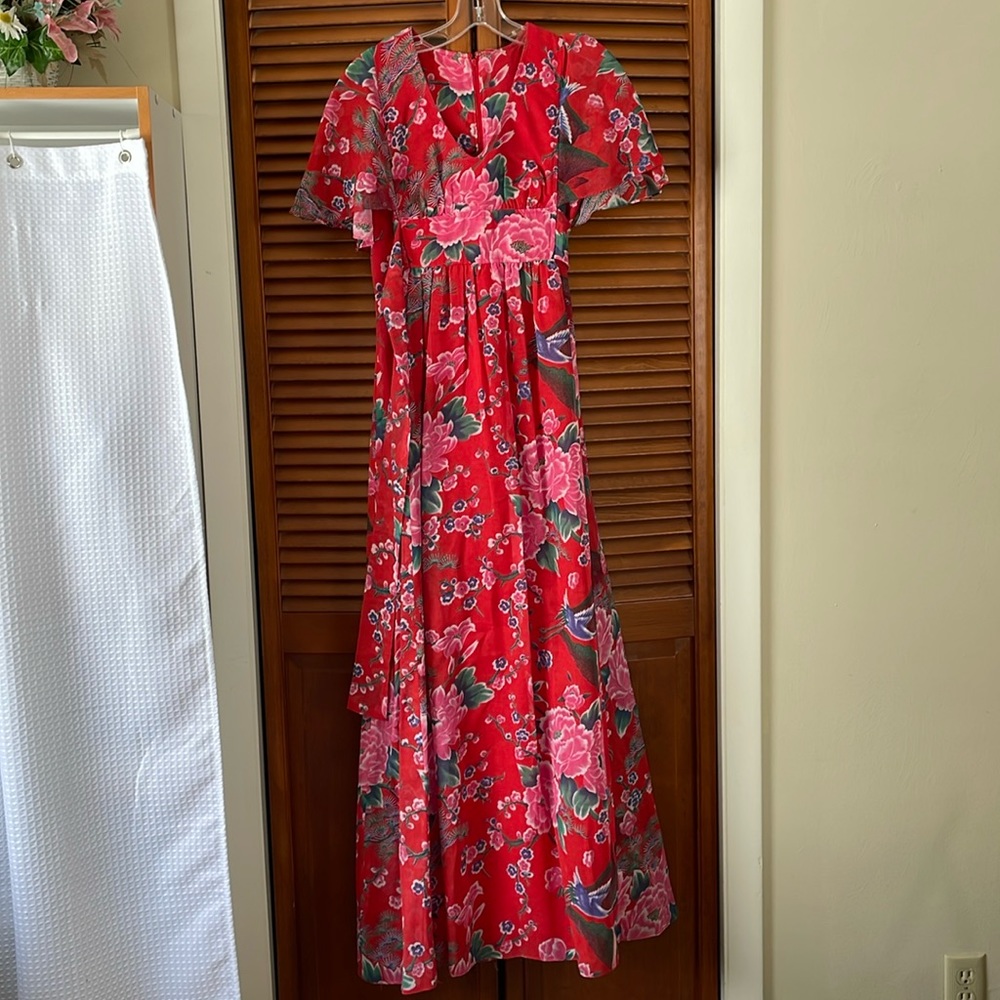 COPY - Vintage 1972 Party Dress was a size 10 (in 1972) no tag